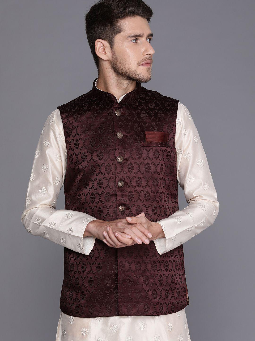 manyavar woven design nehru jacket
