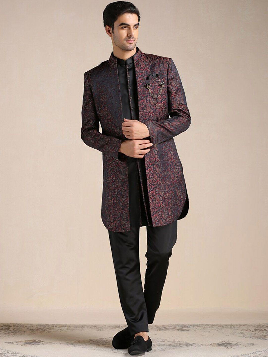 manyavar men brocade sherwani set