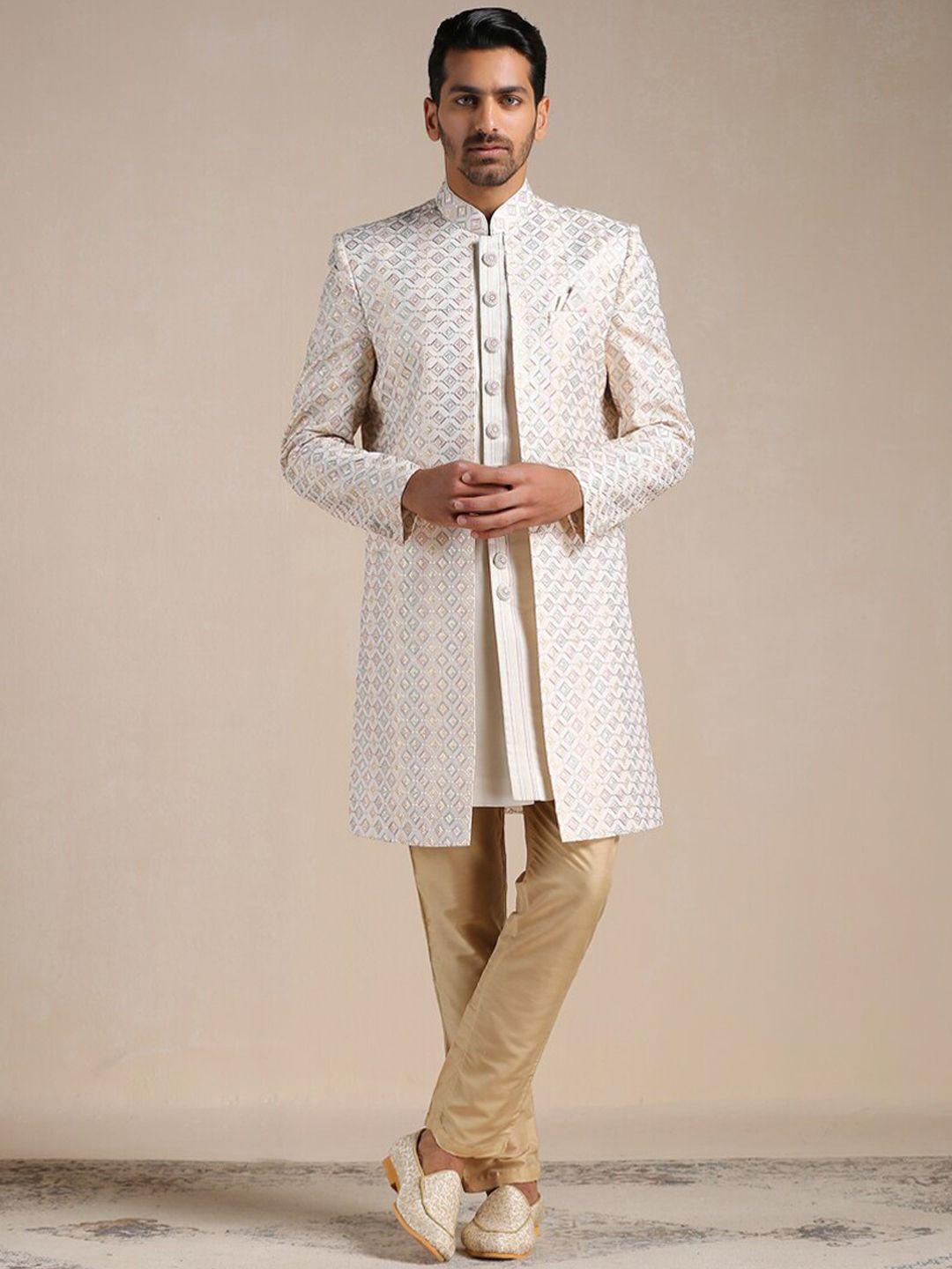 manyavar men self-design sherwani set