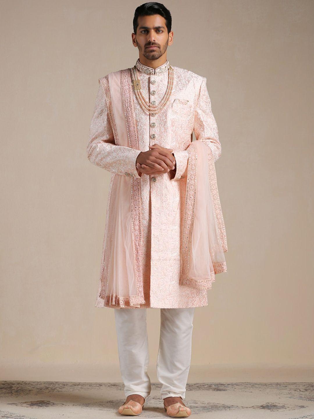 manyavar men self-design sherwani set