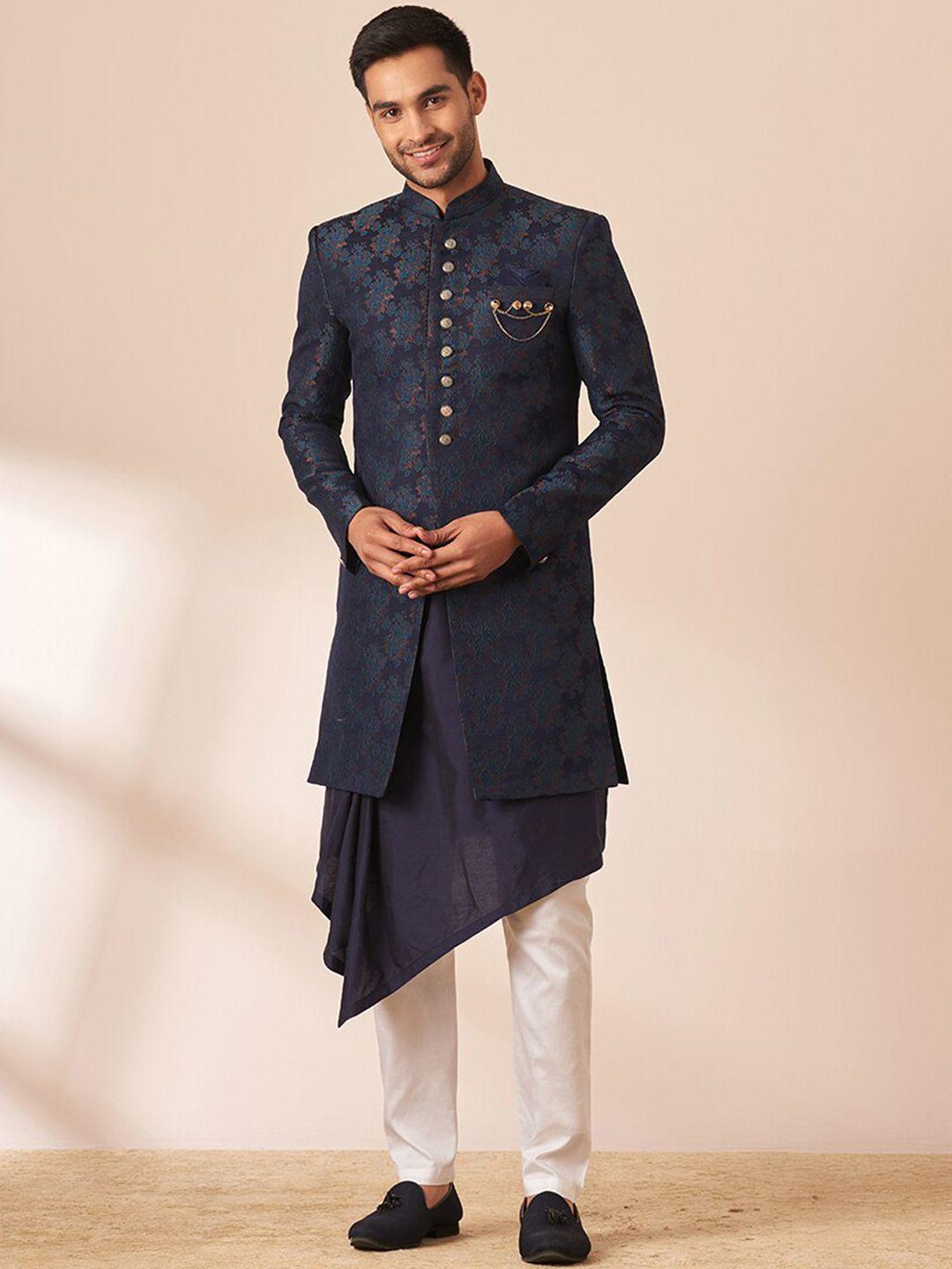 manyavar men self-design sherwani set