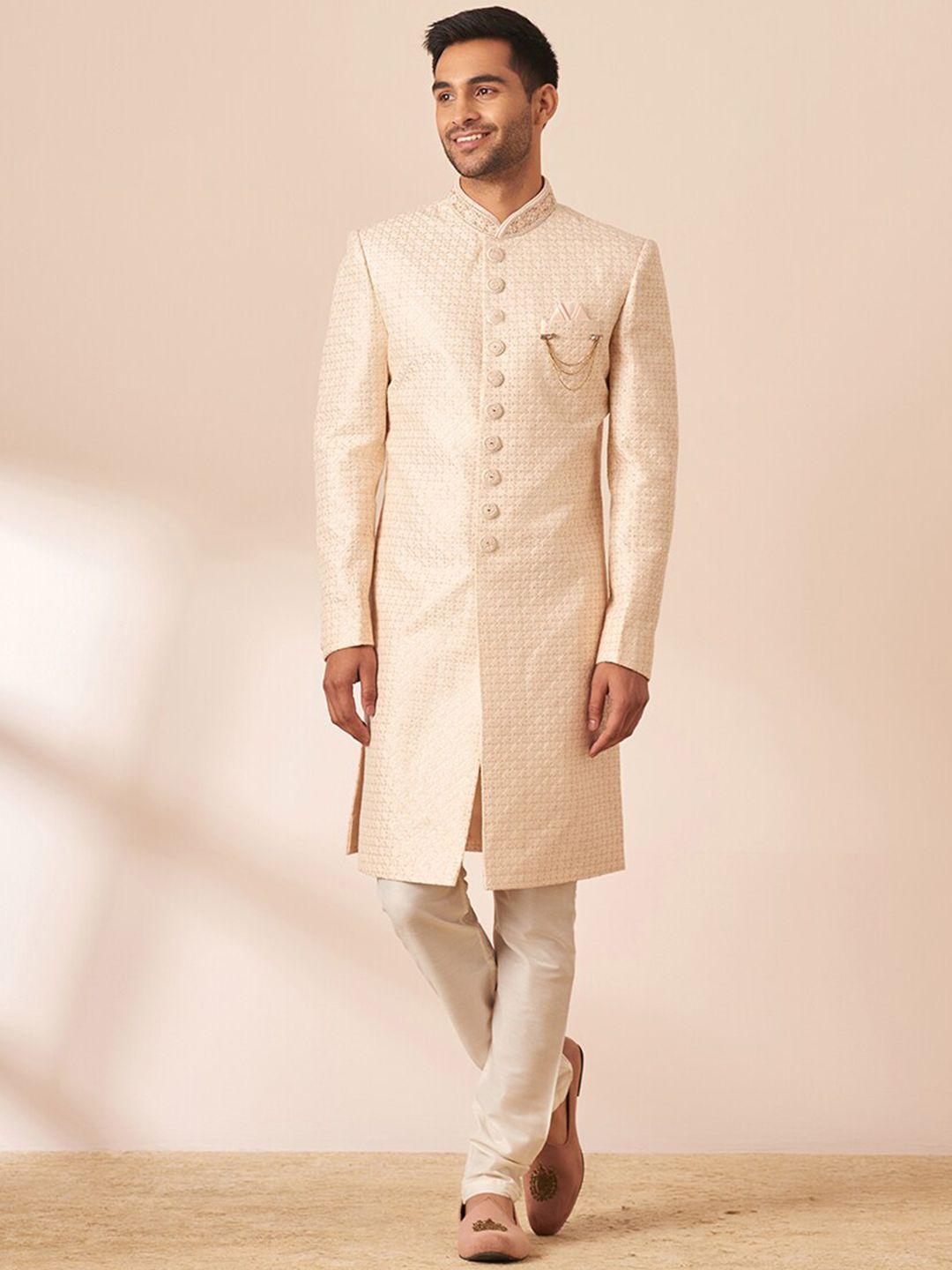 manyavar men self-design sherwani set