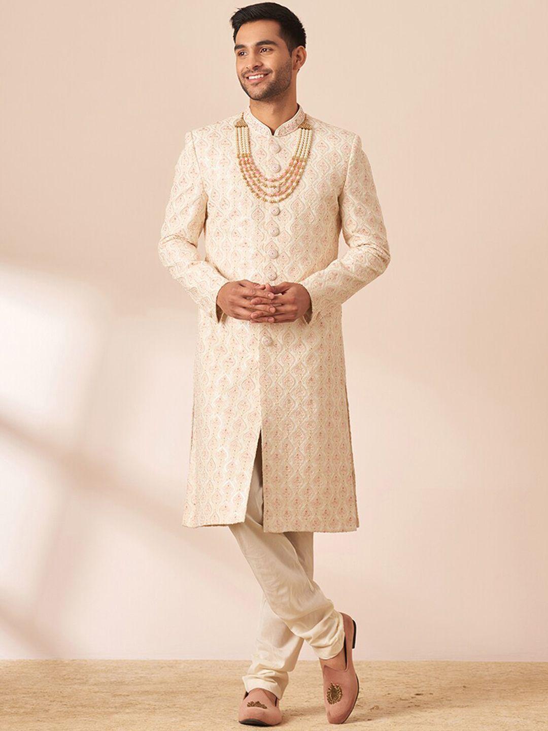 manyavar men self designed sherwani set