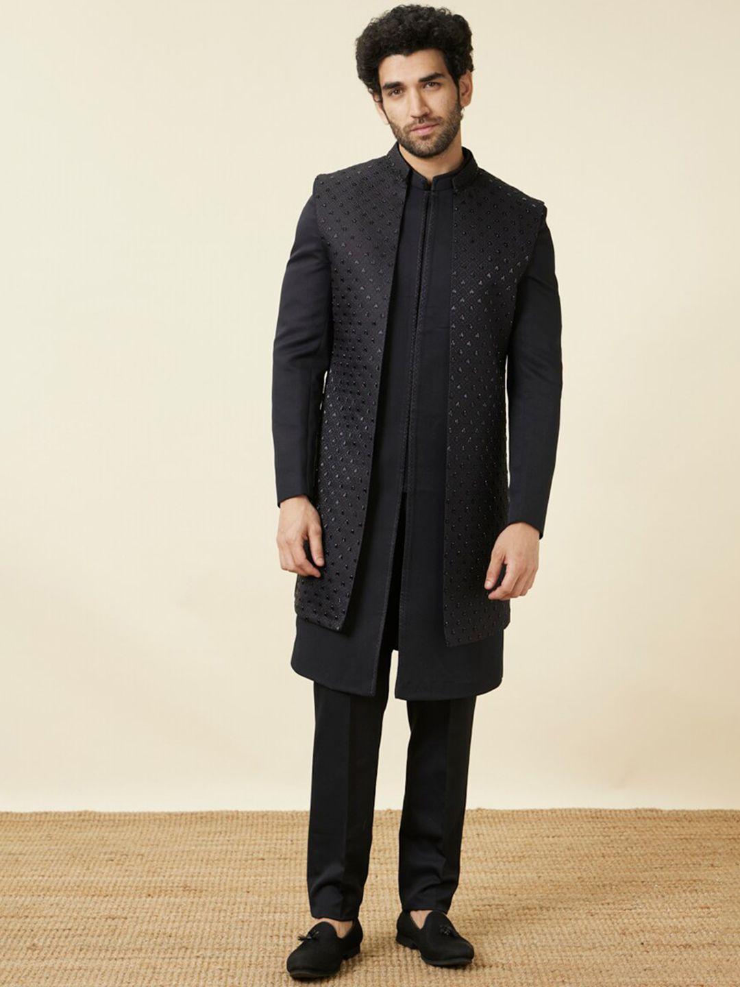 manyavar self-design sherwani set