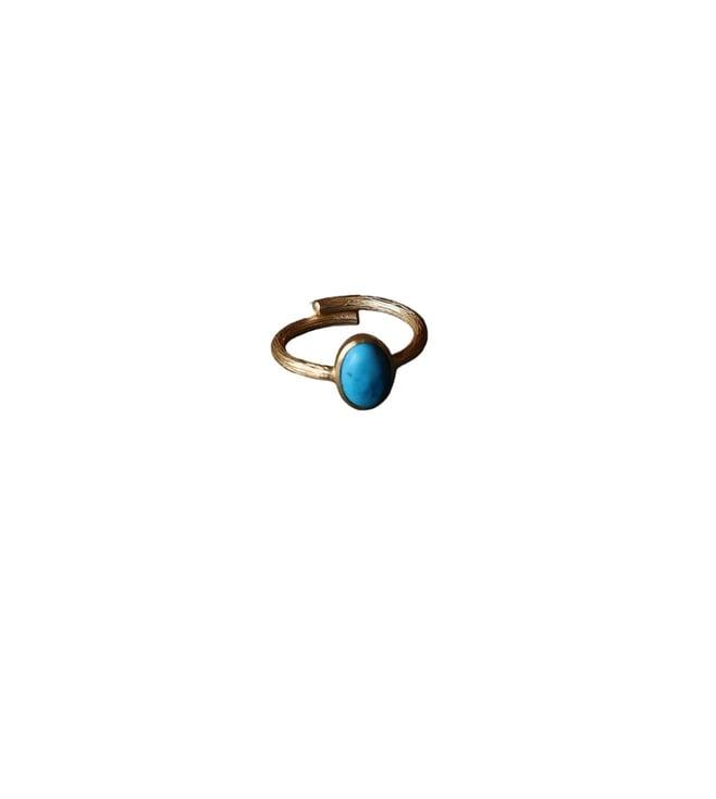 mapcha turquoise solid ring - adjustable