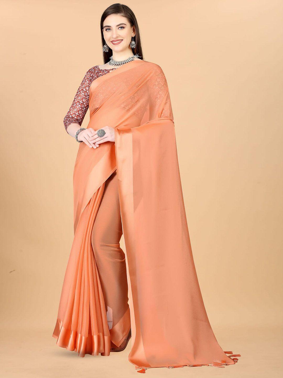marabout woven design silk cotton saree