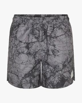 marble print swim shorts