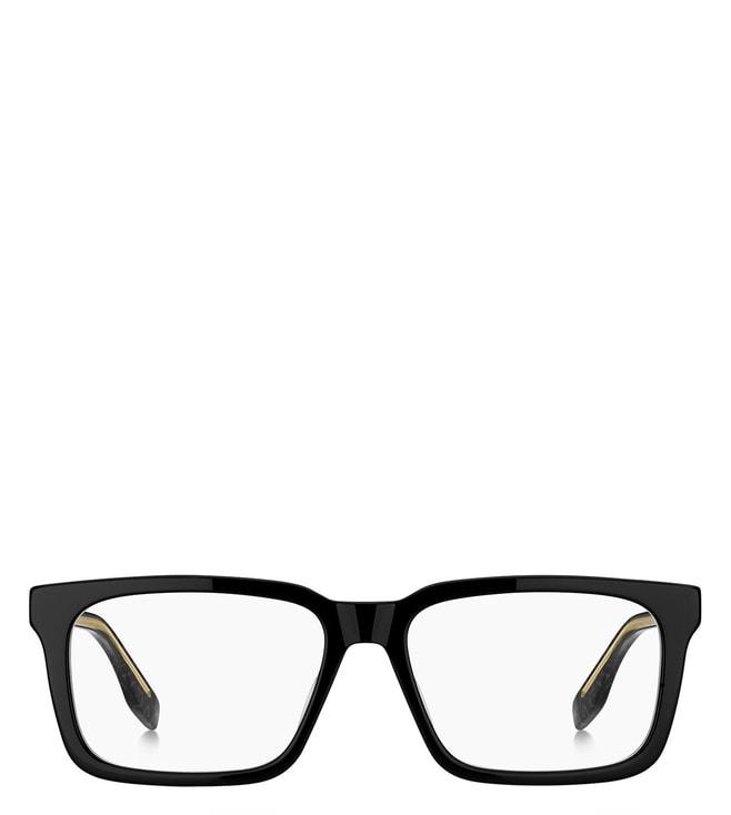 marc jacobs 1083701ei5516 black pattern grey rectangular eye frames for men