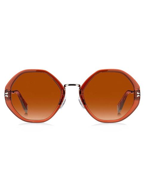 marc jacobs brown geometric sunglasses for women
