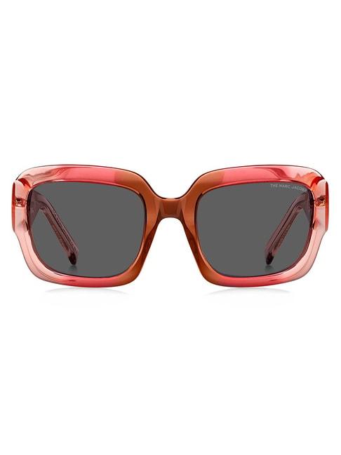 marc jacobs grey rectangular sunglasses for women