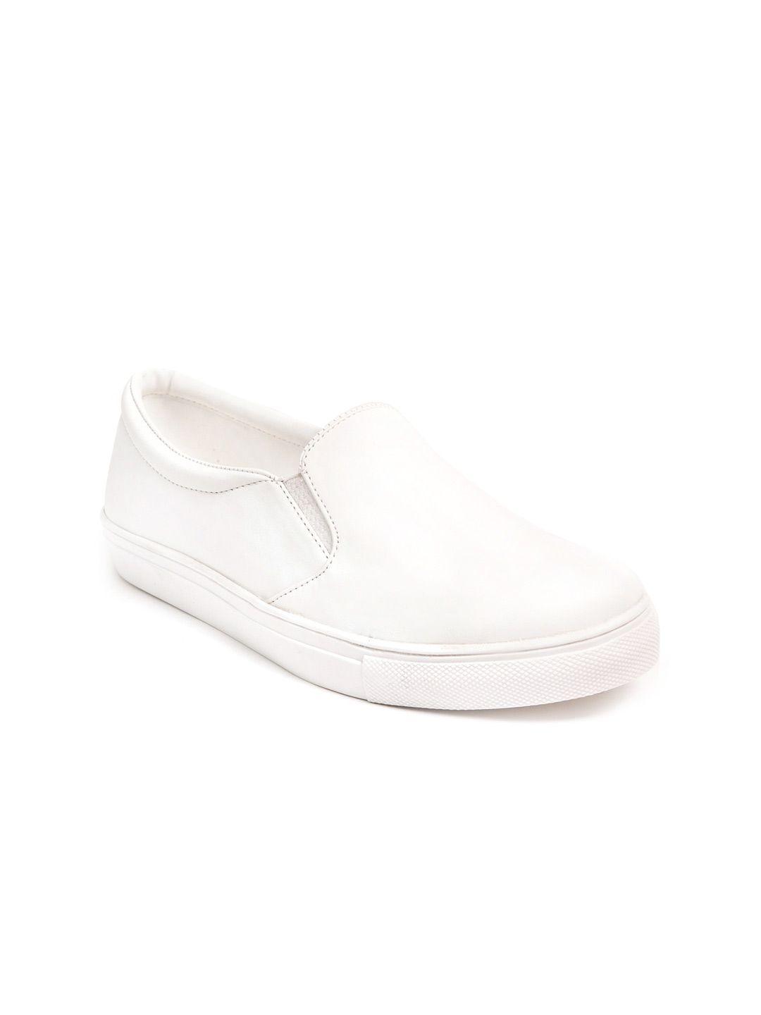 marc loire women white slip-on sneakers