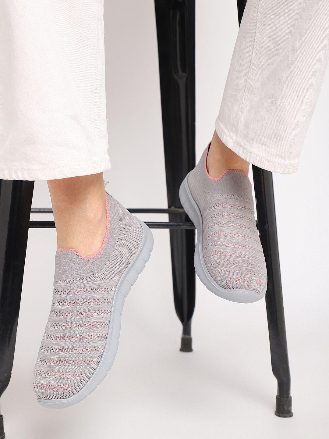 marc loire women woven design lightweight mesh comfort insole basics slip-on sneakers