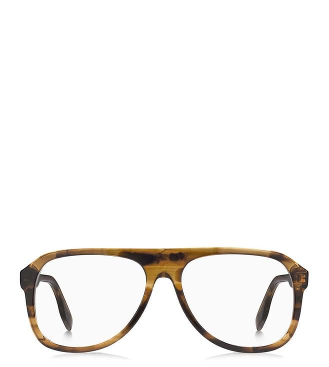 marc jacobs 106441gmv5716 brown aviator eyewear frames for men