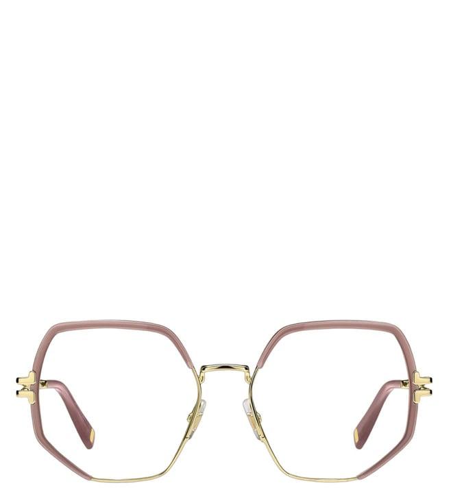 marc jacobs 107656eyr5517 gold pink light(jar) geometrical eye frames for women