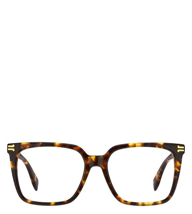 marc jacobs 1076590865316 havana rectangular eye frames for women