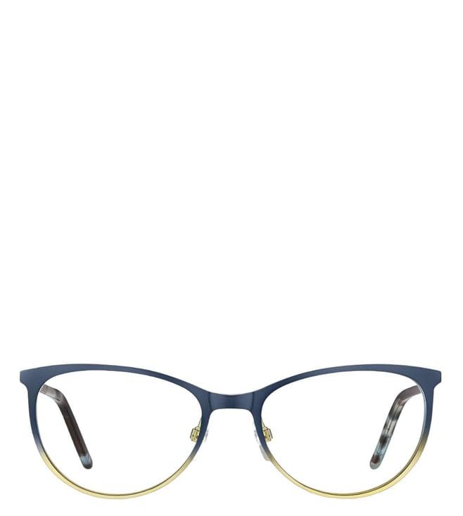 marc jacobs 107670nuc5418 matte blue gold fashion cat eye eye frames for women