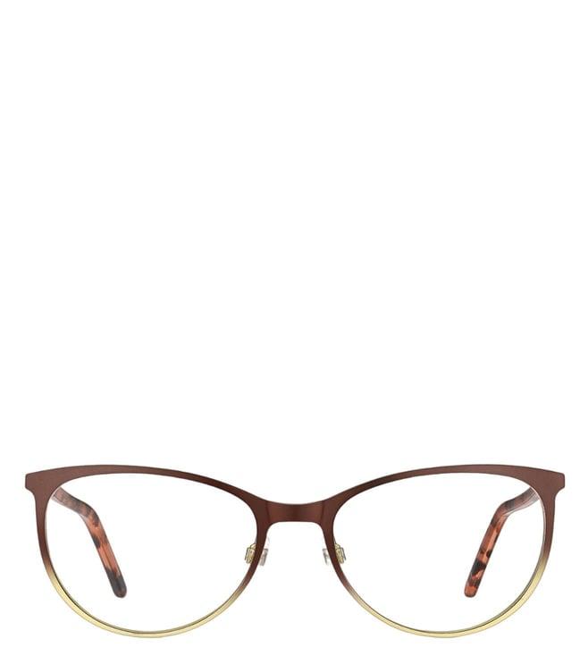 marc jacobs 107670ufm5418 matte brown gold fashion cat eye eye frames for women