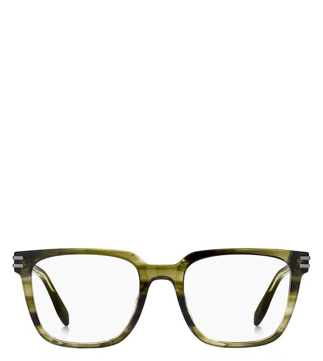 marc jacobs 1083681455320 green horn rectangular eye frames for men