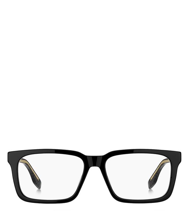 marc jacobs 1083701ei5516 black pattern grey rectangular eye frames for men