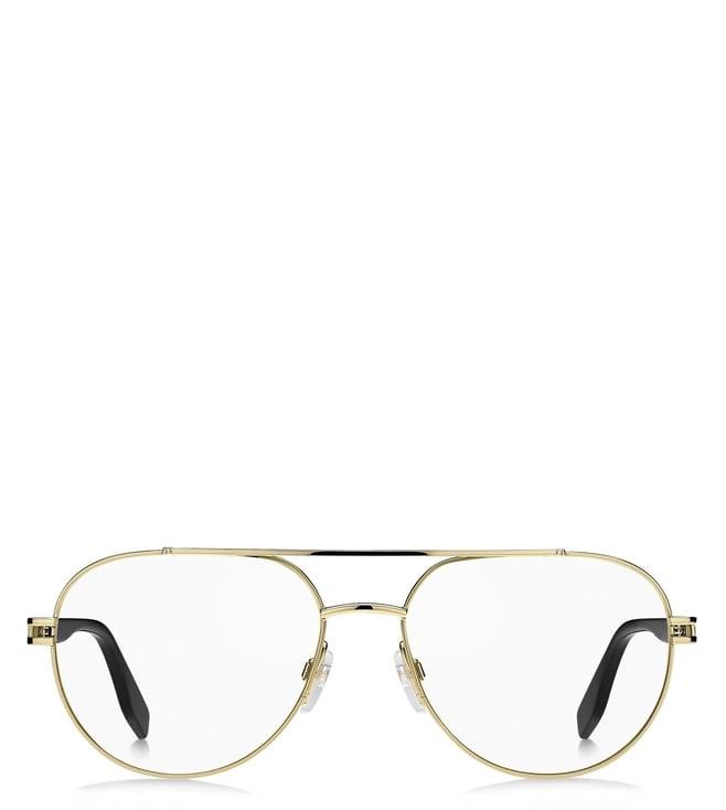 marc jacobs 676 j5g 5717 gold aviator eyewear frames for men