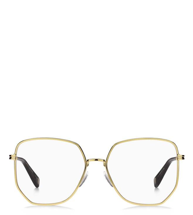 marc jacobs imk163gl55 gold geometric eyewear frames for women