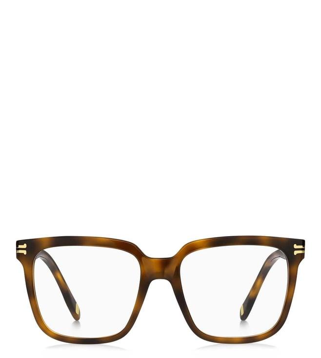 marc jacobs imk208br52 havana square eyewear frames for women