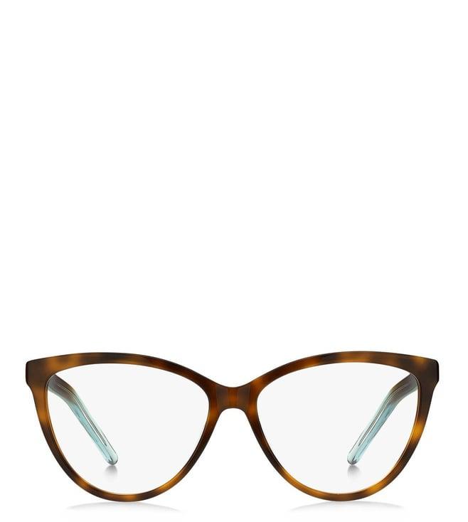 marc jacobs imk218br54 havana cat eye eyewear frames for women