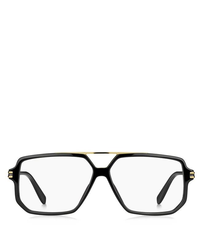 marc jacobs marc 417 black rectangular eyewear frames for men