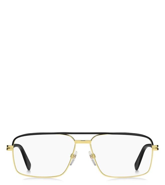 marc jacobs marc 473 gold rectangular eyewear frames for men