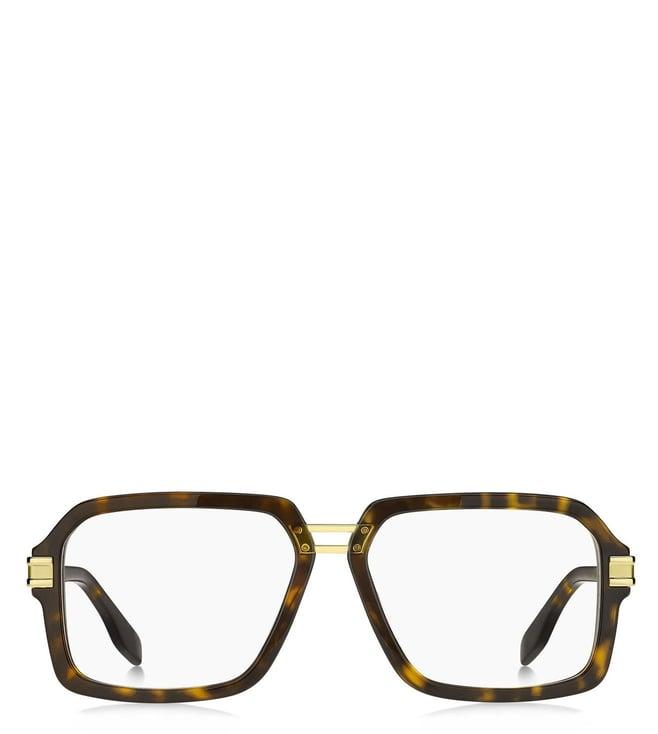 marc jacobs marc 715 brown rectangular eyewear frames for men