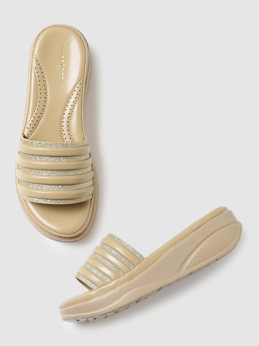 marc loire beige pu flatform heels