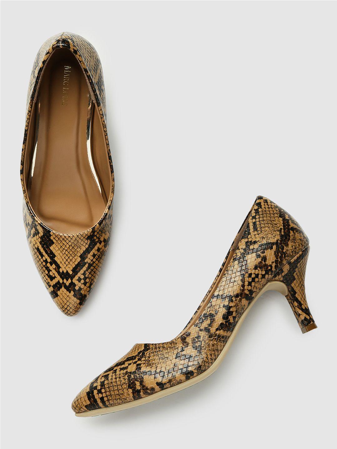 marc loire tan textured pu work pumps