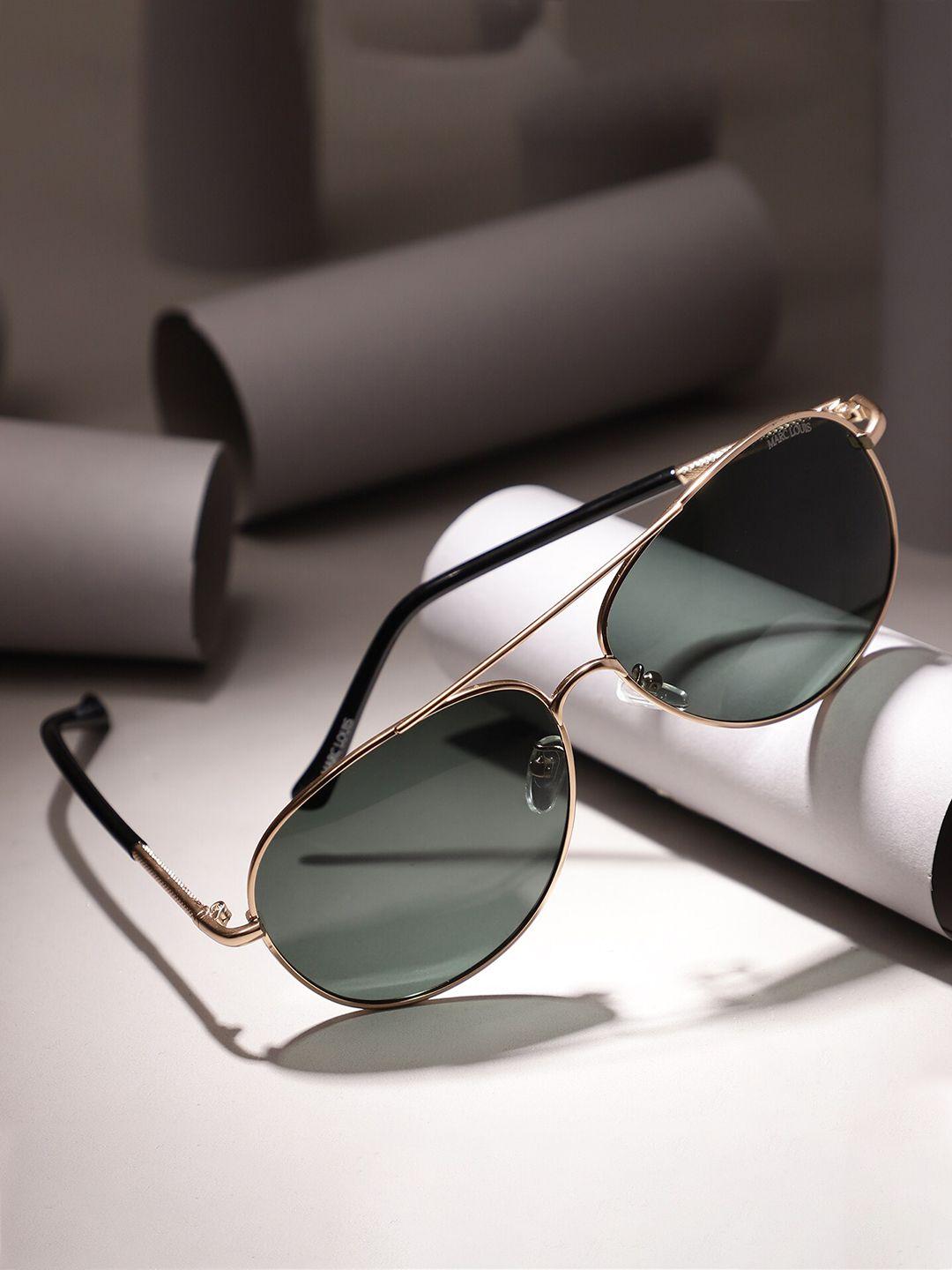 marc louis lens & aviator sunglasses with uv protected lens ml d8860 golden 1 sg