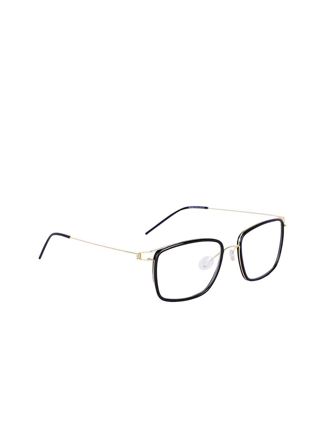 marc louis men black solid full rim rectangle frames marc louis se-6065 c01 52 fr