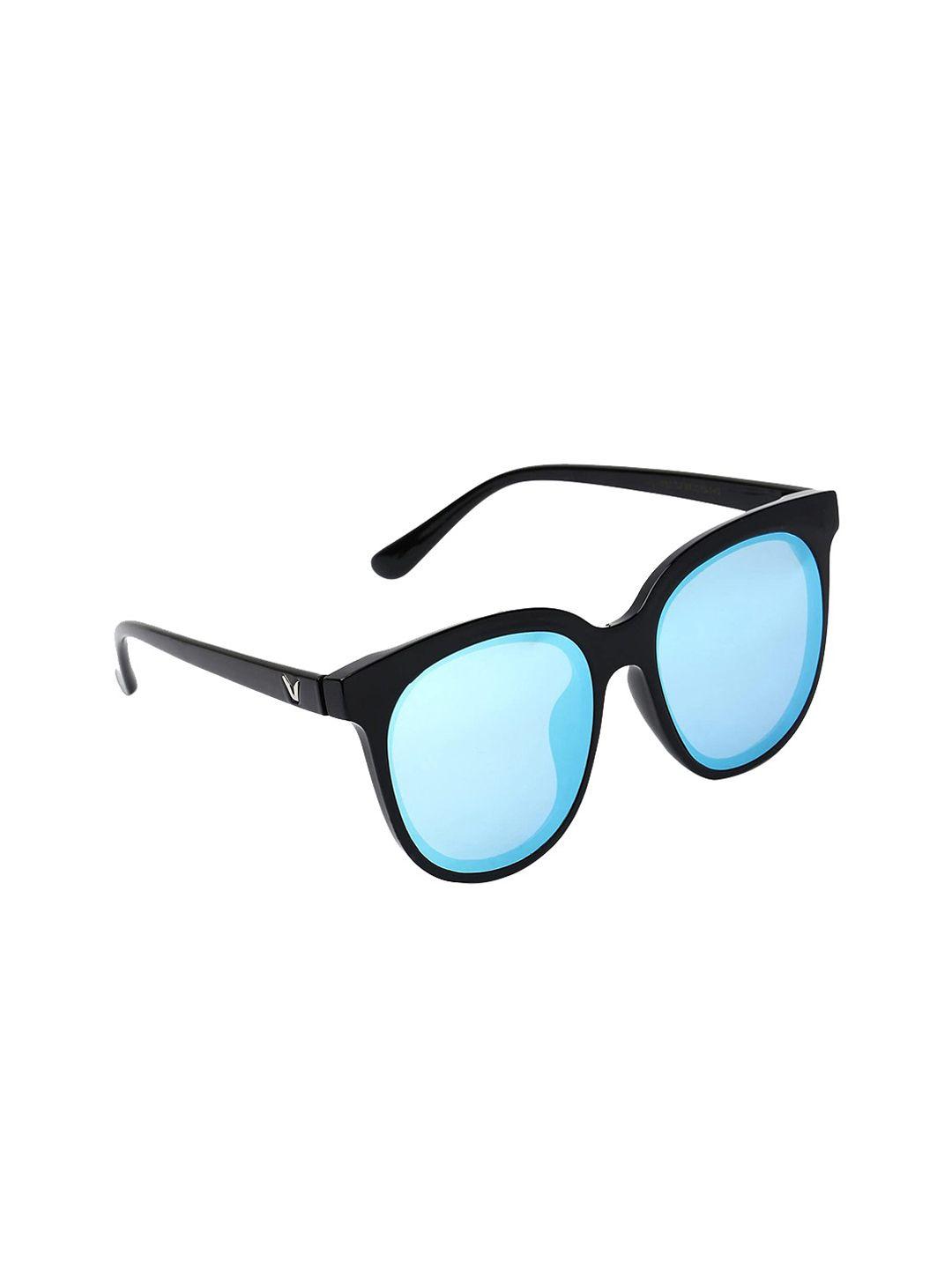 marc louis unisex blue lens & black square sunglasses marc louis 4013-c2 blue