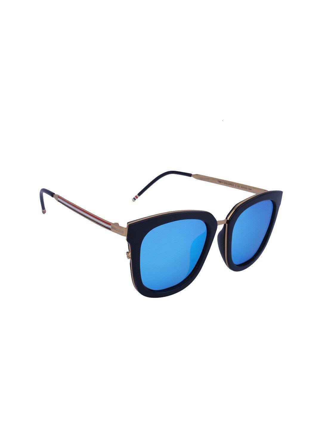 marc louis unisex blue lens cateye sunglasses marc louis tb811 dgldred c03 blue