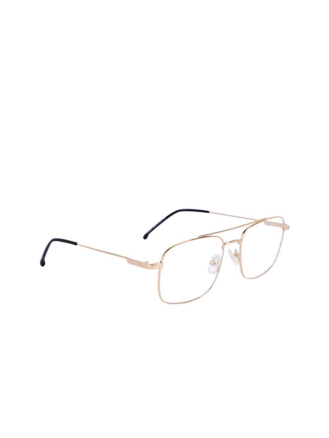 marc louis unisex gold-toned solid full rim aviator frames mlca2010t j5g 51 fr