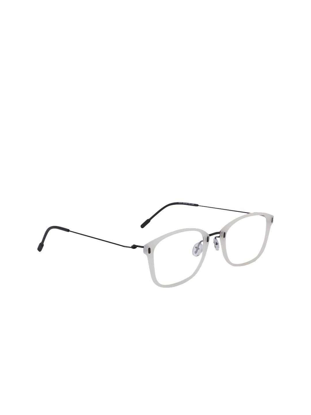 marc louis unisex white & black solid full rim square frames 2234 c04 50 fr