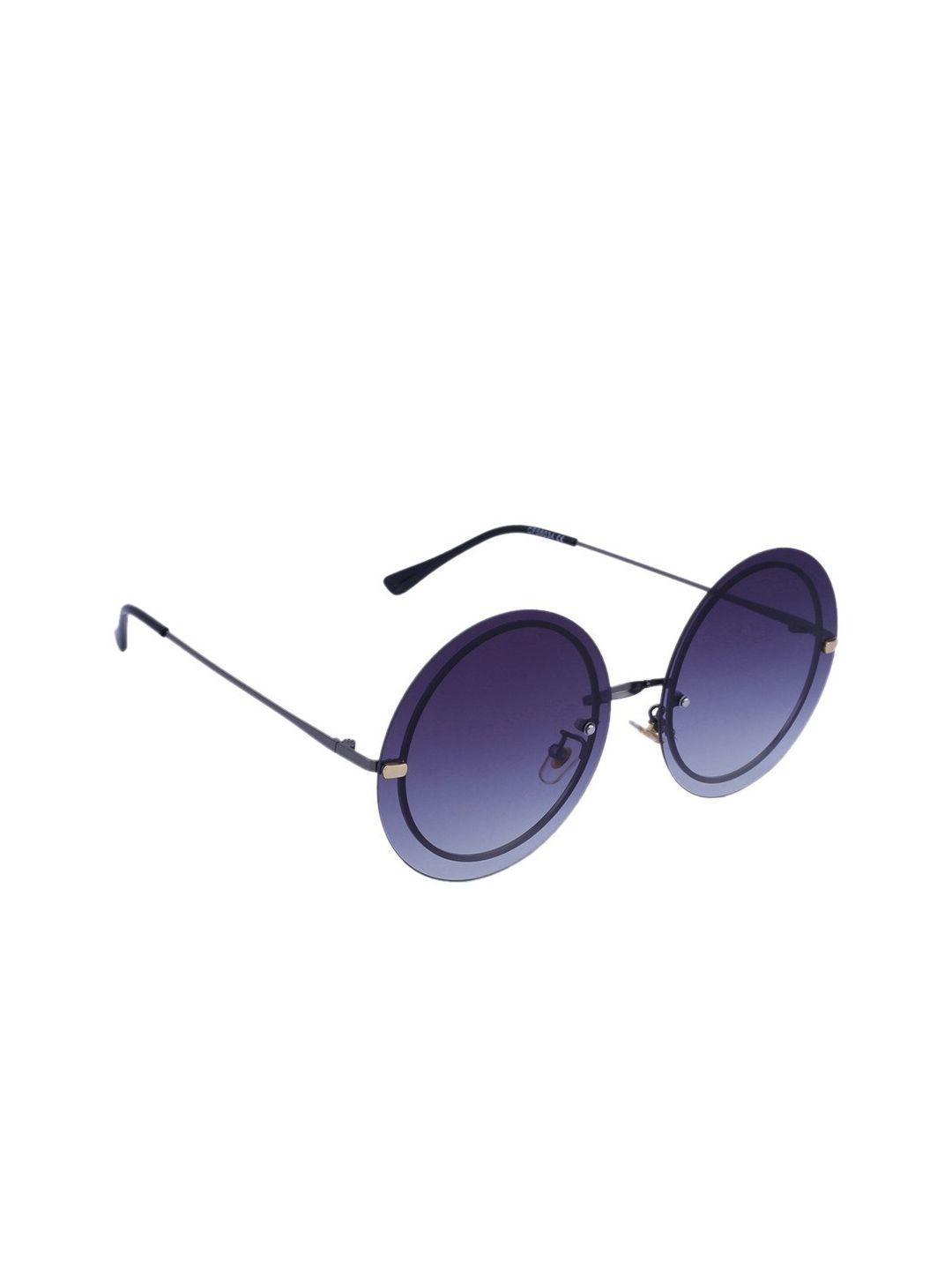 marc louis women grey round sunglasses