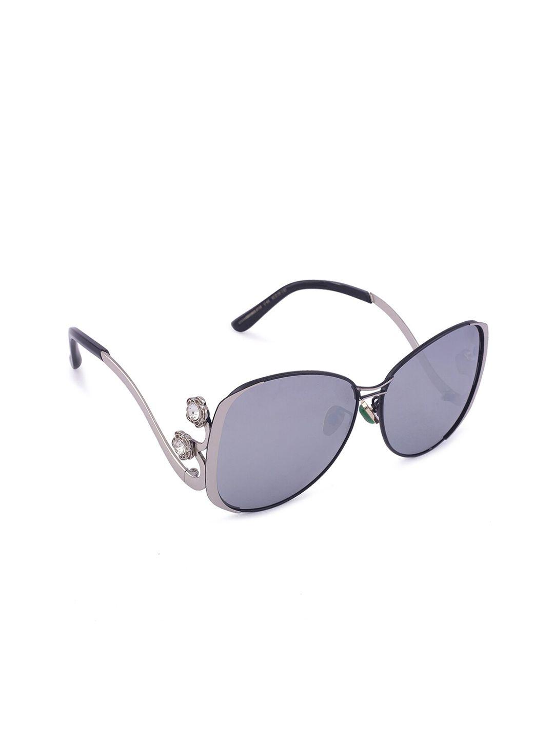 marc louis women silver-toned butterfly polarised sunglasses 7114xd1060l471h c