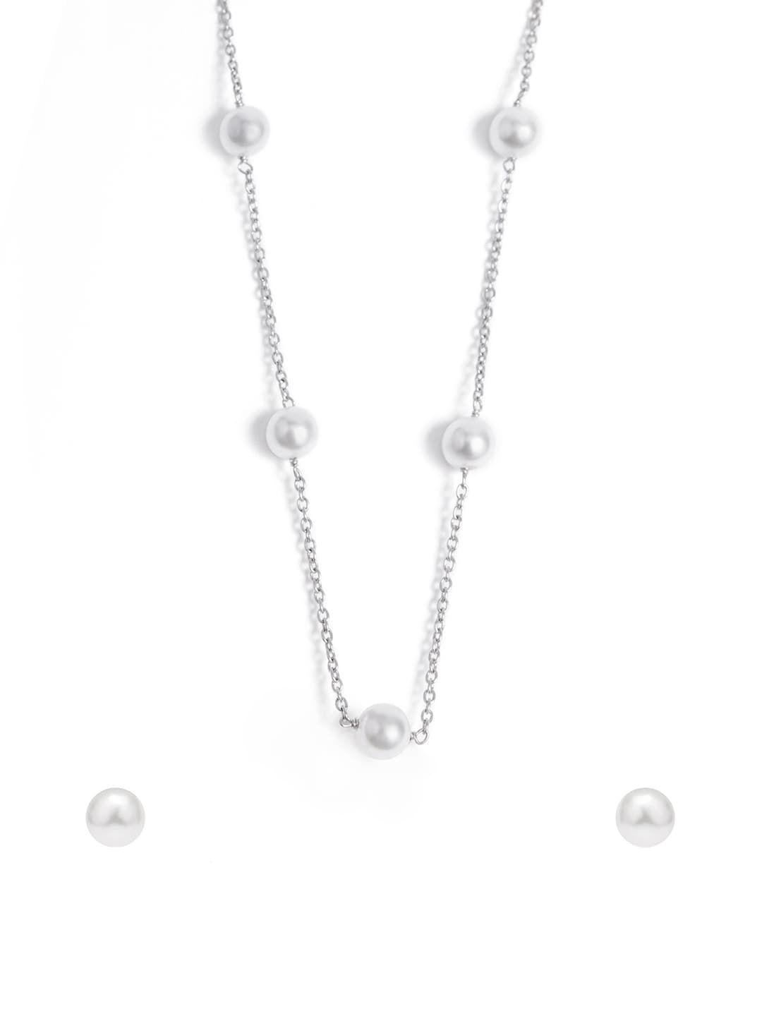 march by fablestreet delicate white pearls silver set