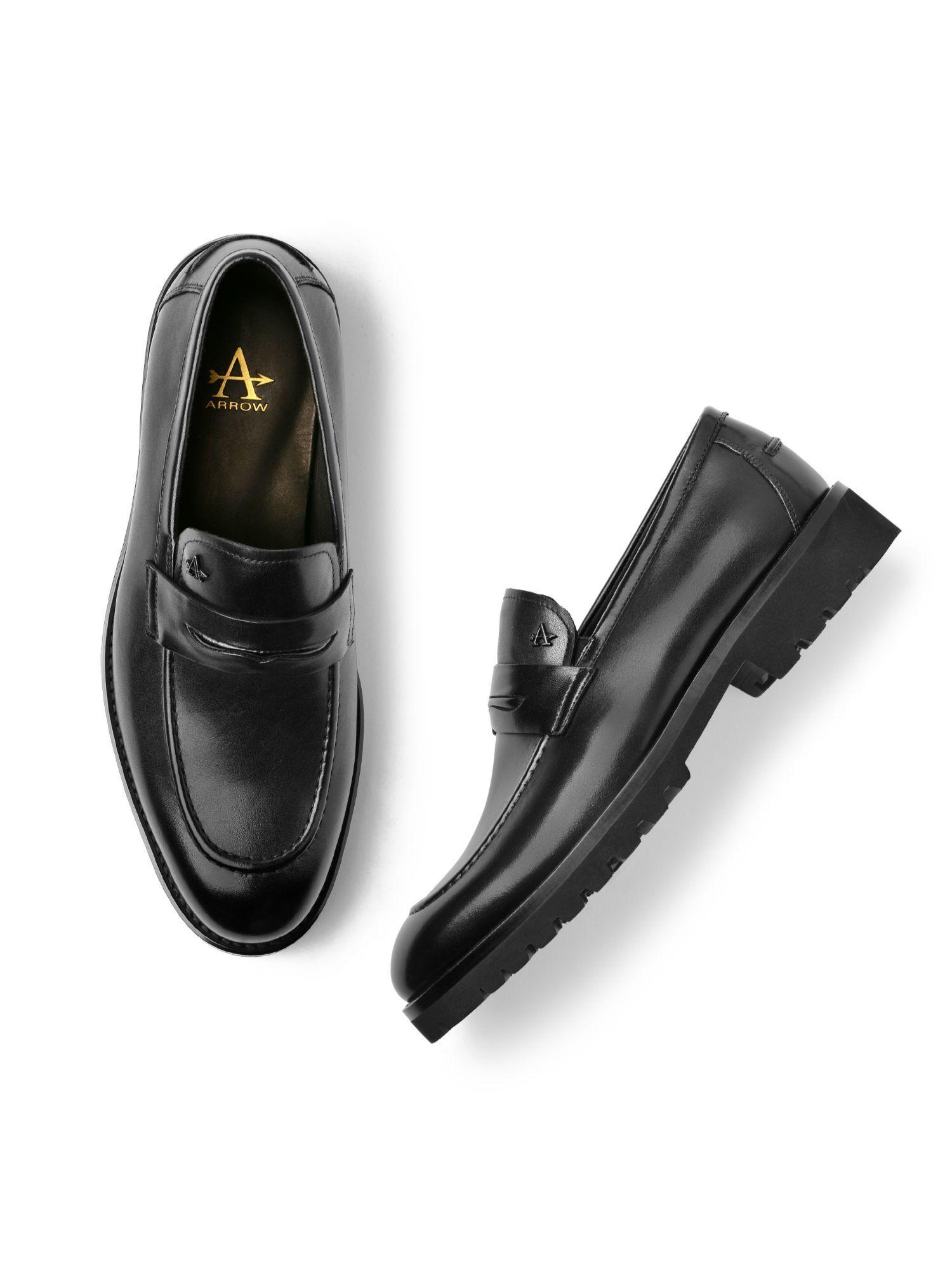 marcos black men formal loafers