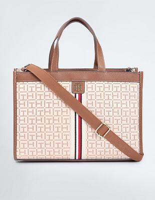 margot jacquard satchel bag