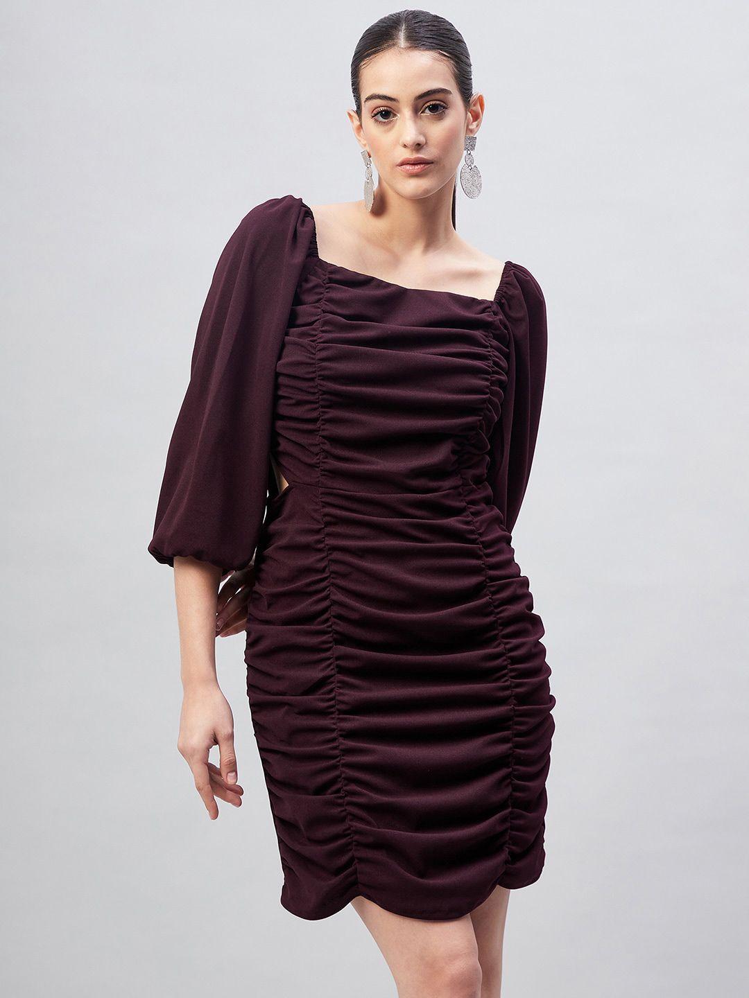 marie claire sheath ruched dress