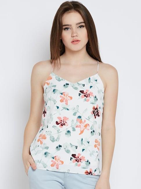 marie claire white floral print top