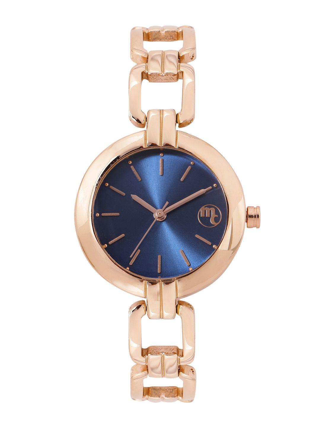 marie claire women blue bracelet style analogue watch mc22013