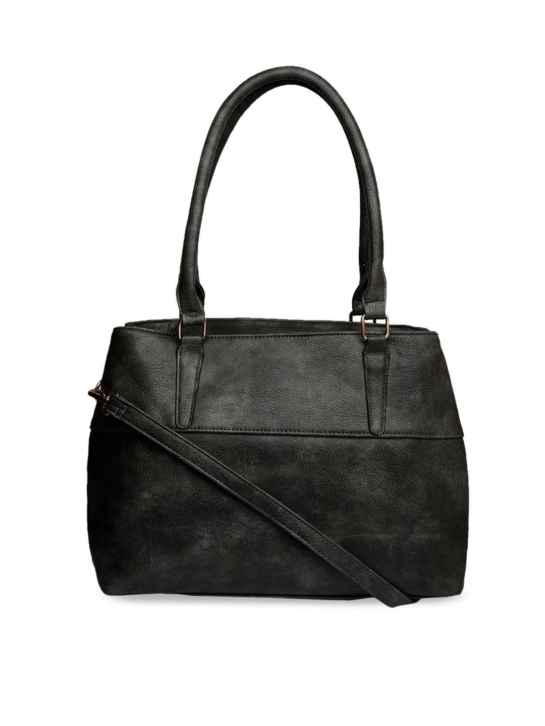 marie claire black textured structured shoulder bag