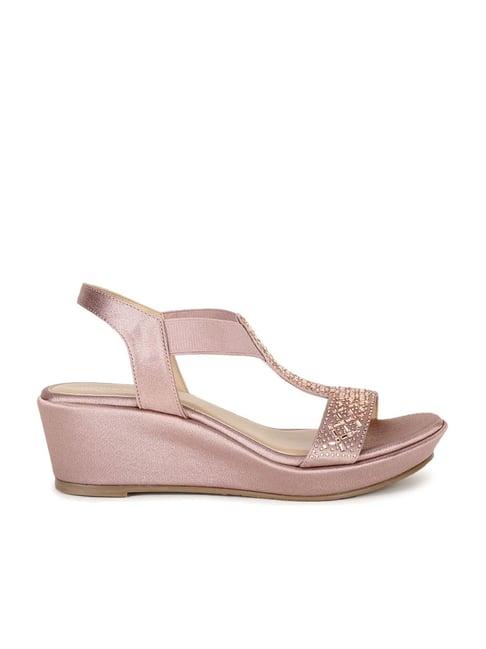 marie claire by bata women's pink sling back wedges