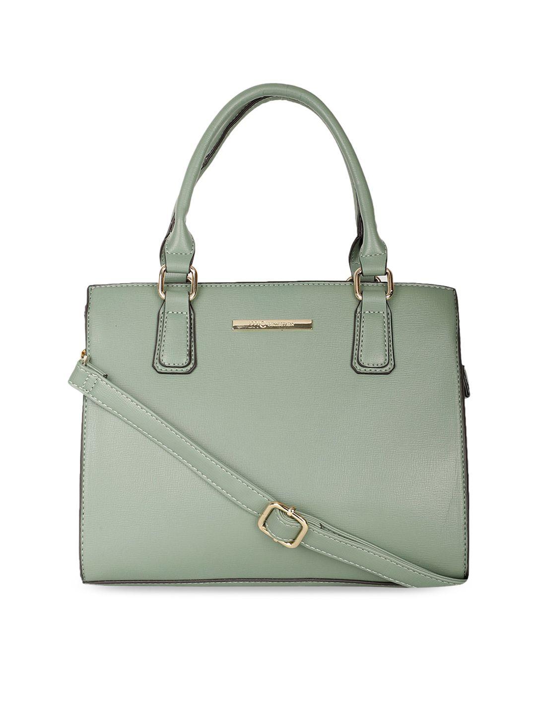 marie claire green textured structured handheld bag