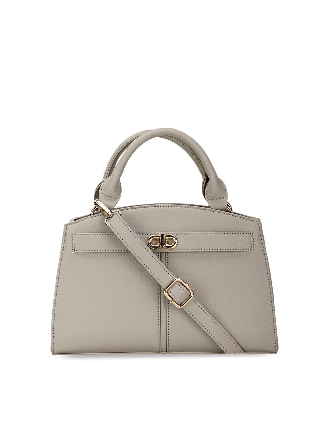 marie claire grey structured handheld bag